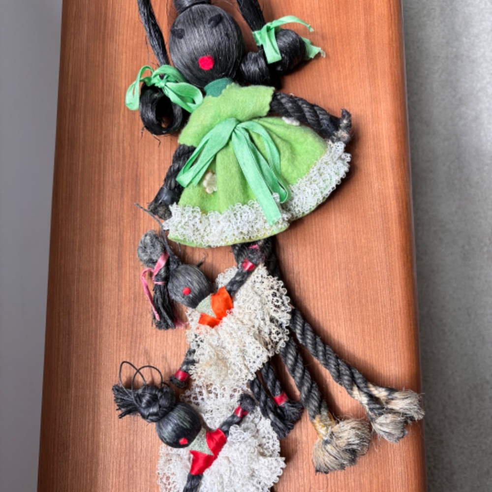 Vintage 1970's Brazilian rope dolls Lot of 3